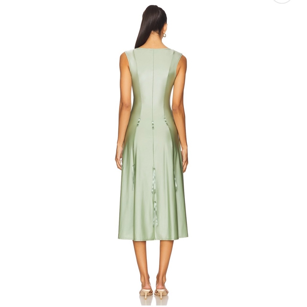 BUCI HEIRESS DRESS IN SAGE - Picture 4 of 4